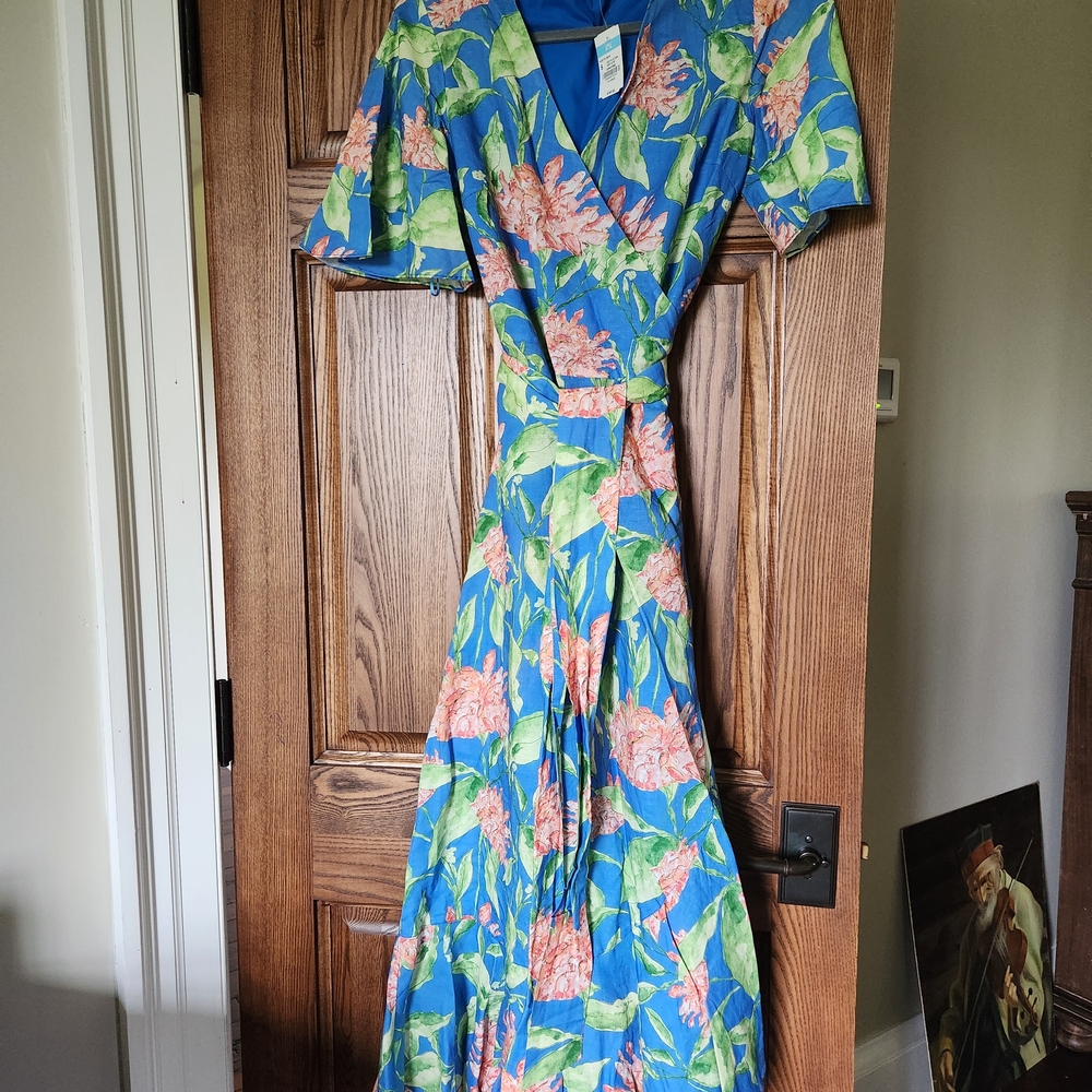J. McLaughlin Audette Dress NWT S In Peony Bloom Maxi Dress